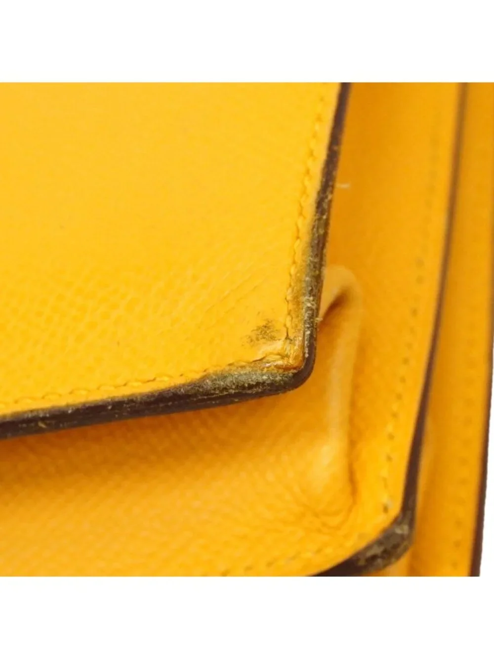 Hermes Briefcase Kelly Depeches 34 Veau Epsom Jaune Silver